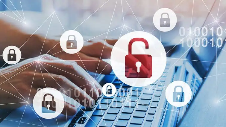 Imagen filtración de datos en la web