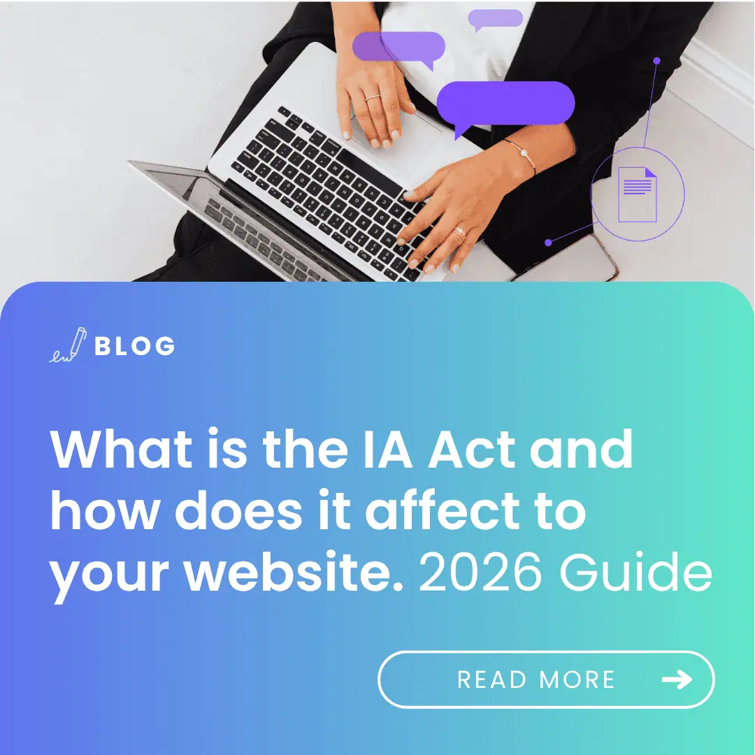 image with the article title: What is the AI Act and how does it affect your website 2026 Guide.