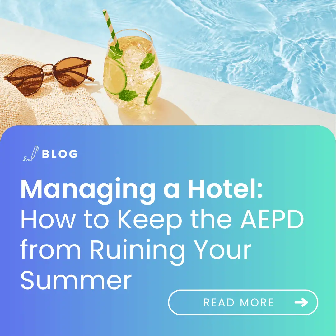 image with title: managing a hotel: how to keep the AEPD from ruining your summer