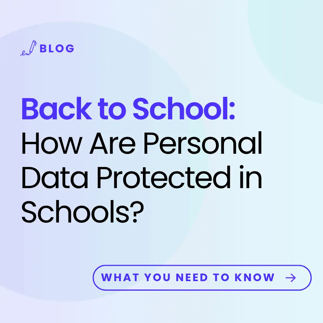 image with article title: back to school. how are personal data protected in schools